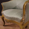 Pair of lacquered and gilded Venetian armchairs