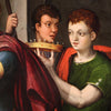 Great painting from the 16th century, the Tiburtine Sybil announces the advent of Christ to the Emperor Augustus