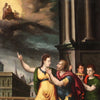 Great painting from the 16th century, the Tiburtine Sybil announces the advent of Christ to the Emperor Augustus
