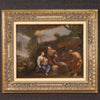 Antique landscape with family scene from the 18th century