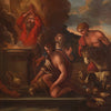 Antique religious painting from the first half of the 18th century