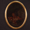 Antique oval still life from the 18th century