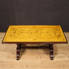 Italian coffee table in beech wood with marble top
