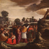 Great painting from the 17th century, Moses receiving the tables of the law