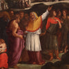 Great painting from the 17th century, Moses receiving the tables of the law