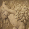 Grisaille painting from the first half of the 20th century