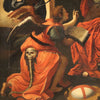 Antique 17th century painting, Allegory of the enemies of the faith