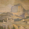 Great landscape tempera on paper from 18th century