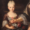 Great portrait of a lady with a child from the 18th century