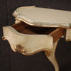 Pair of Venetian lacquered and silvered nightstands
