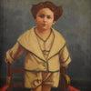 Portrait of a child signed and dated 1921