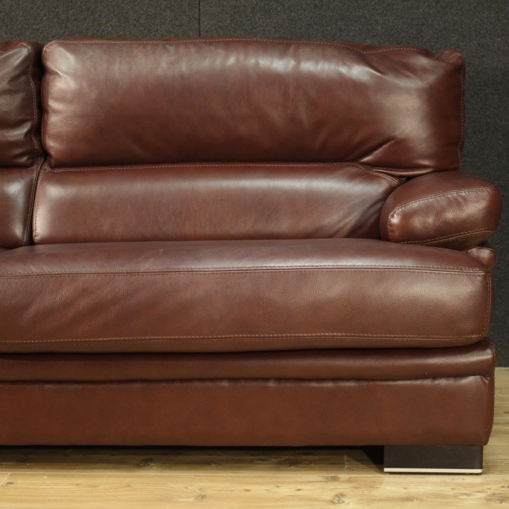 Large Leather Sofa From The 80 S