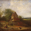 Landscape painting signed and dated 1854