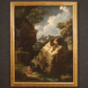 Antique religious painting from 18th century, St. John the Baptist