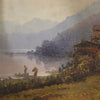 Landscape signed Italian painting from the 19th century