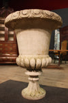 White marble vase from 20th century