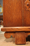 Pair of Dutch oak wooden bedside table