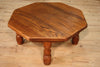 Dutch carved coffee table in oak wood