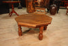Dutch carved coffee table in oak wood