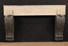 French console table in lacquered and carved wood from 20th century