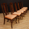 6 French chairs in lacquered and gilded chinoiserie wood