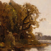 Dutch signed landscape painting oil on canvas
