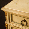 Italian lacquered commode with mirror in Louis XVI style