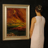Italian landscape painting in Impressionist style from 20th century