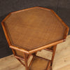 Spanish design side table in bamboo wood