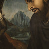 Antique Italian painting Saint Francis from 18th century