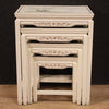 Four French lacquered and painted coffee tables