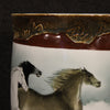 Chinese painted ceramic vase with horses