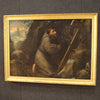 Antique religious painting from the 18th century Saint Francis