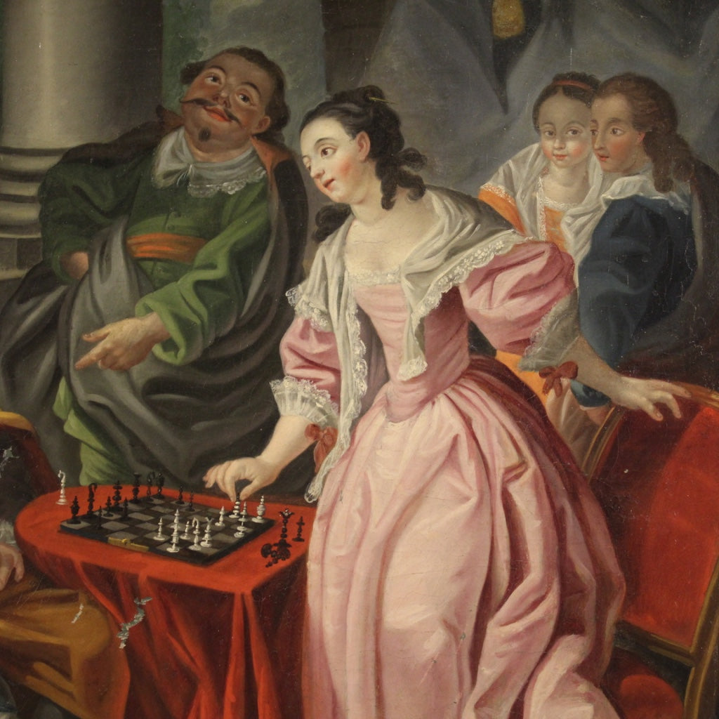 Chess game Painting by Claire-Anne Csr