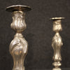 Pair of Italian silvered metal candelabras from 20th century