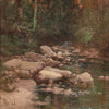 Signed painting landscape oil on canvas from the 19th century