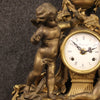 French clock in gilt bronze and antimony