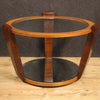 Italian design coffee table in palisander and cherry