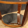 Italian design coffee table in palisander and cherry