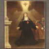 Antique Italian painting Saint in ecstasy from the 18th century