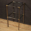 Italian design side table in metal and glass