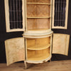 Lacquered, gilded and painted Venetian corner cabinet
